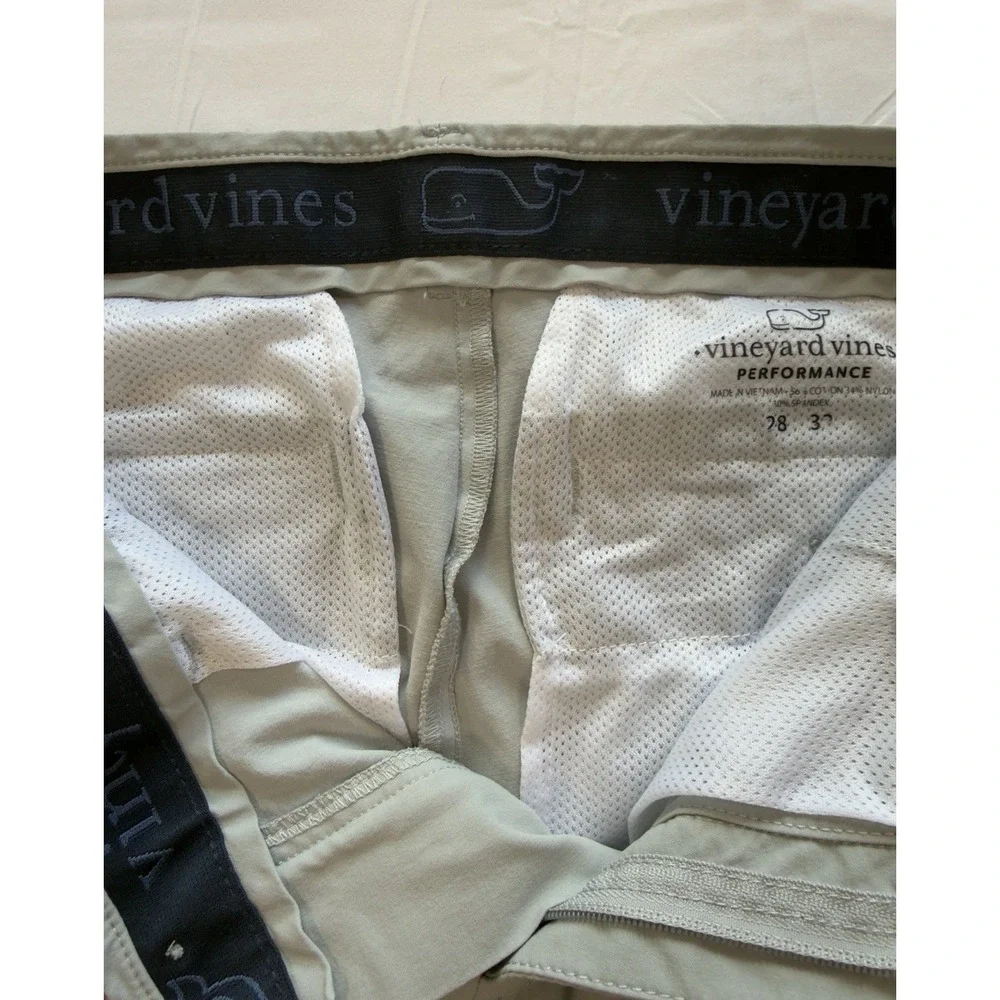 Vineyard Vines Performance Breaker Pants Mens‎ 28x32 Gray Stretch Chino